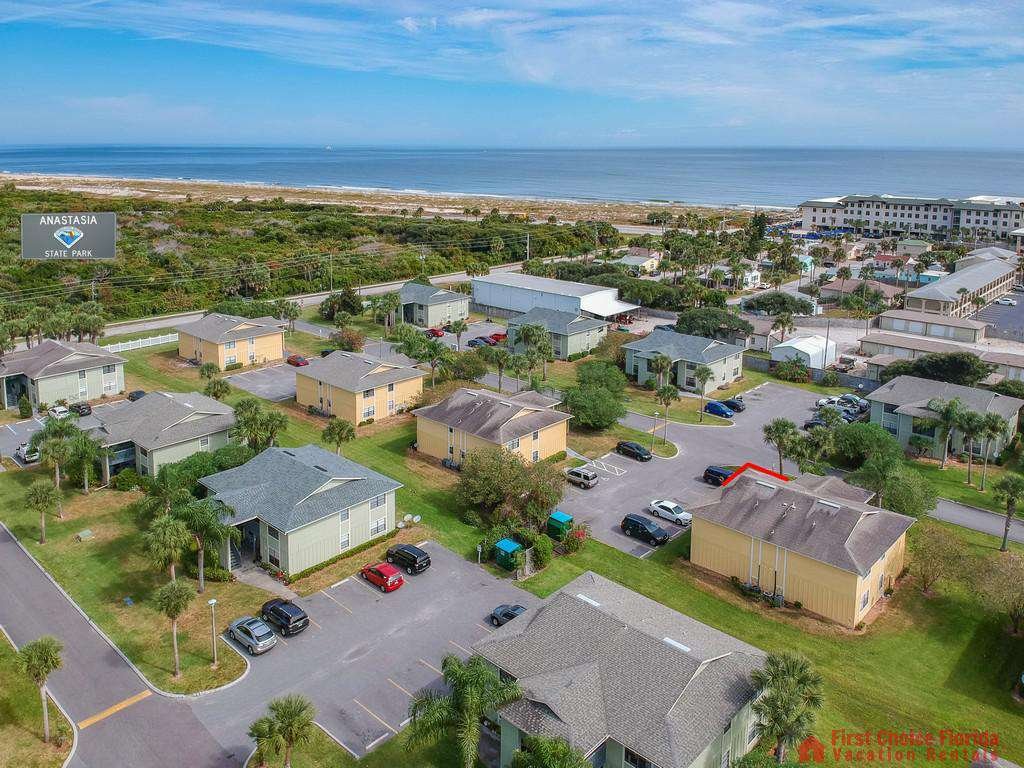 Seaside Villas 28 Aerial with State Park