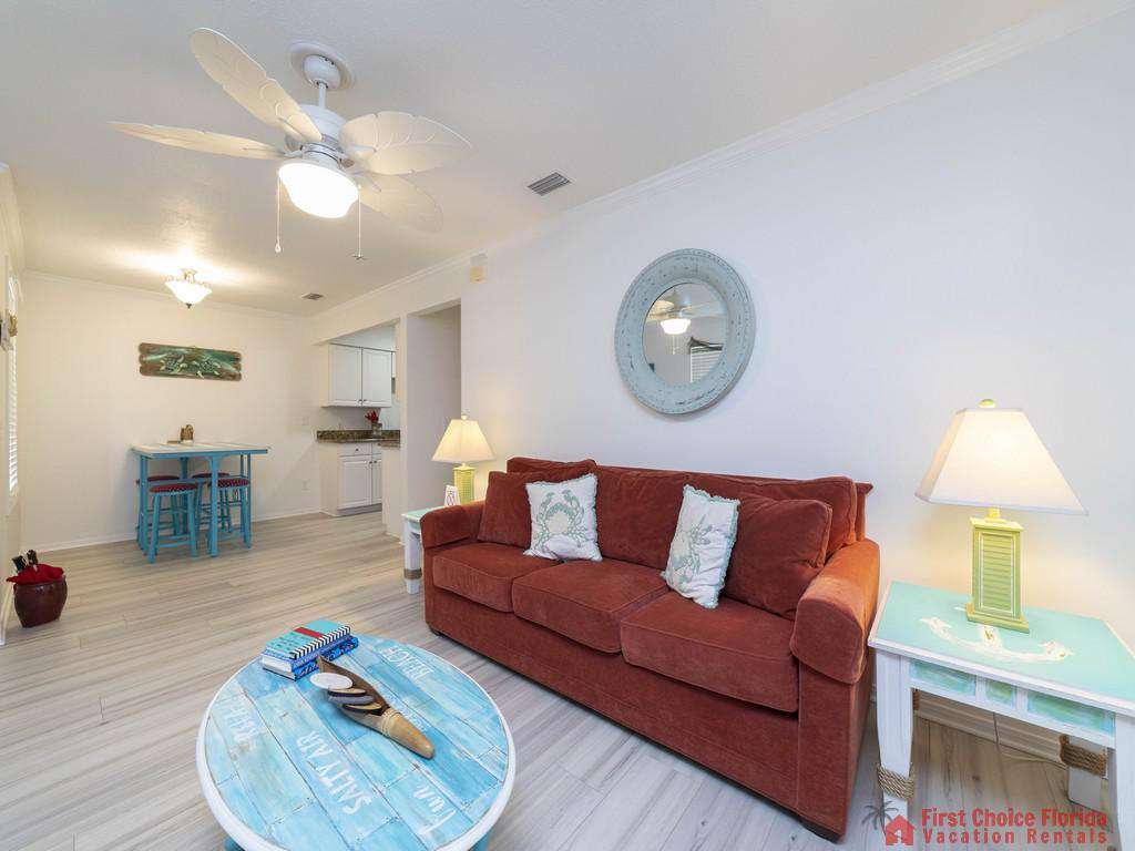 Seaside Villas 28 Living Room to Dining Area