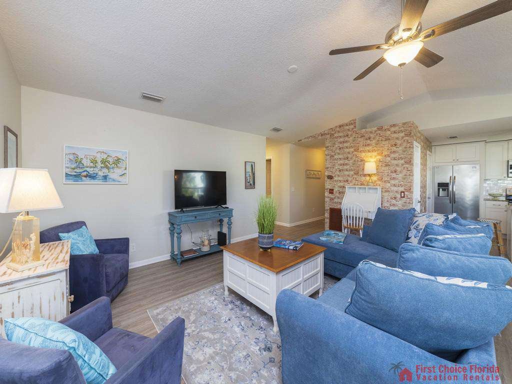 Island Retreat Unit A Living Room with TV